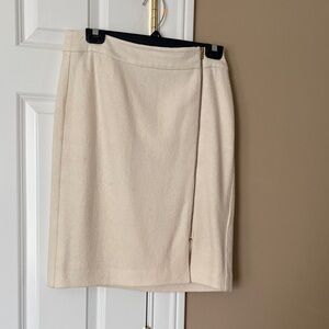Banana Republic Cream Pencil Skirt